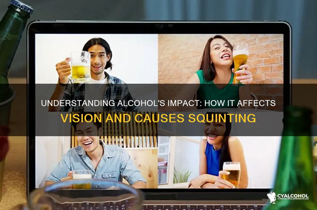 how alcohol works squint