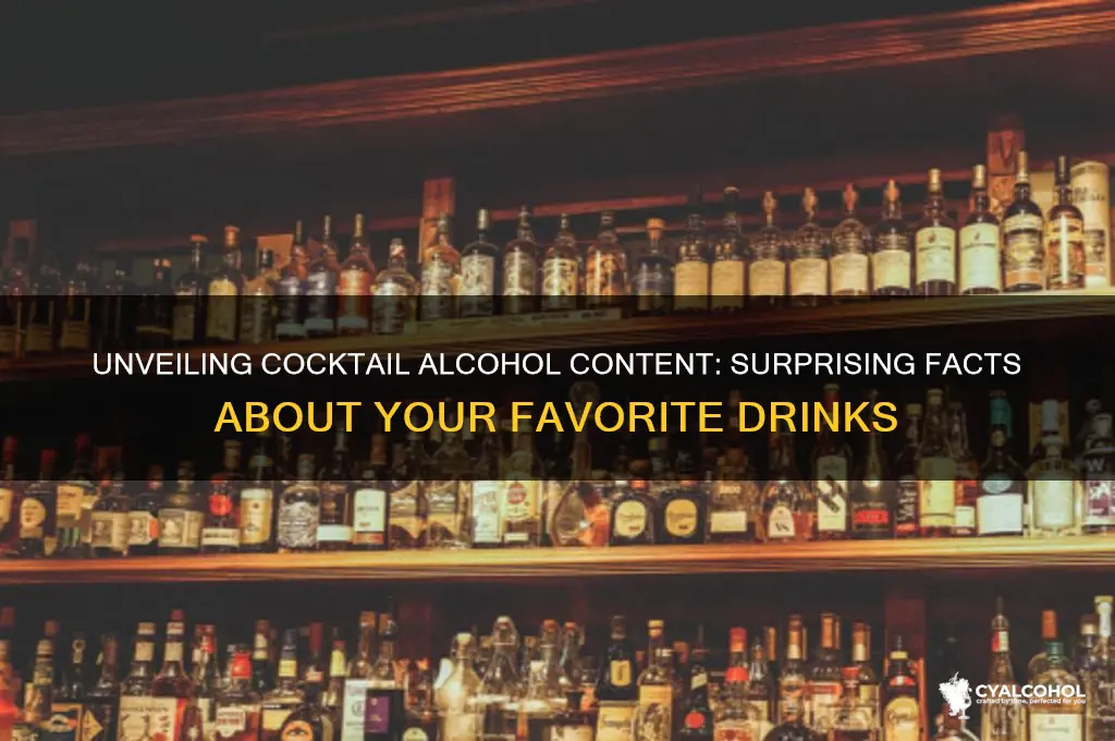 how alcoholic are cocktails