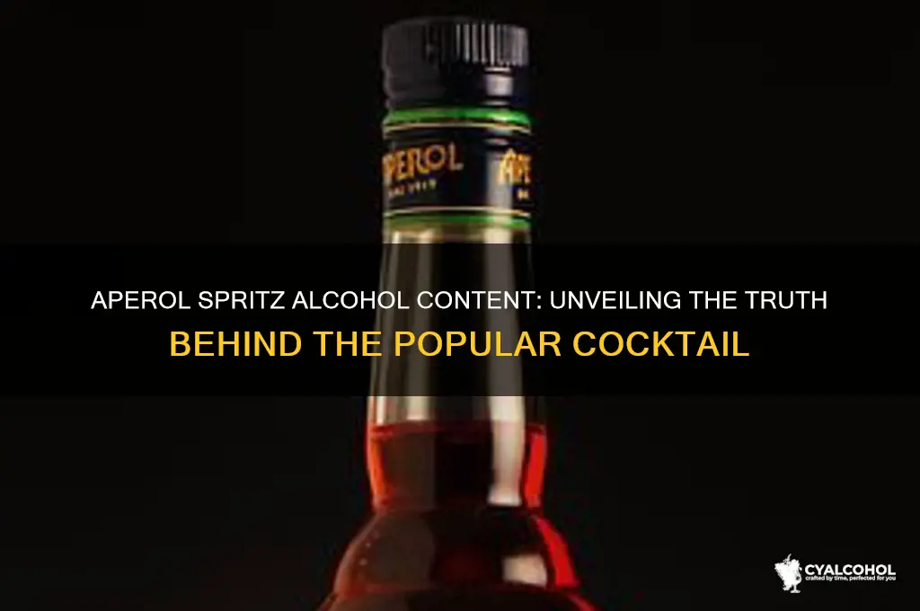 how alcoholic is an aperol spritz