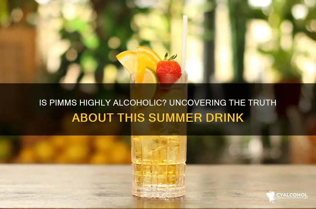how alcoholic is pimms