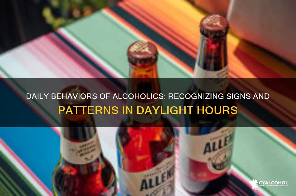 how alcoholics act during the day