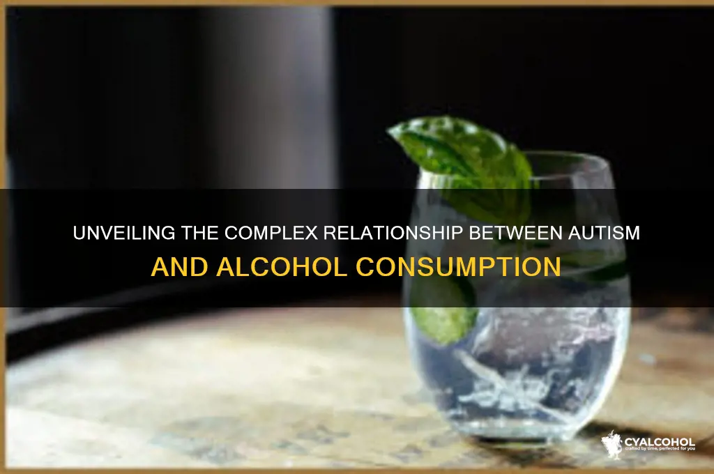 how autistic people respond to alcohol