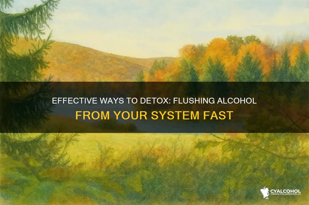 how best to flush alcohol from your system