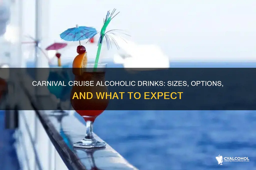 how big are carnival alcoholic beverages