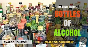 Mini Alcohol Bottles: Uncovering the Surprising Size of Little Liquors