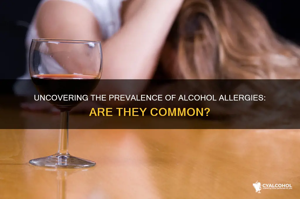 how common are allergies to alcohol