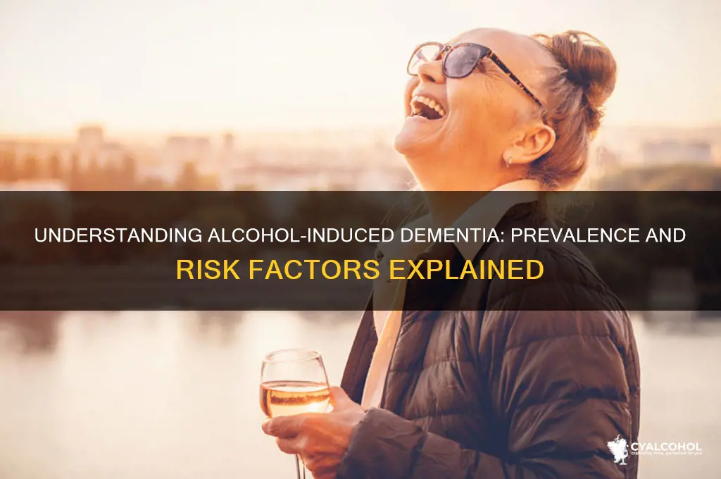 how common is alcohol induced dementia