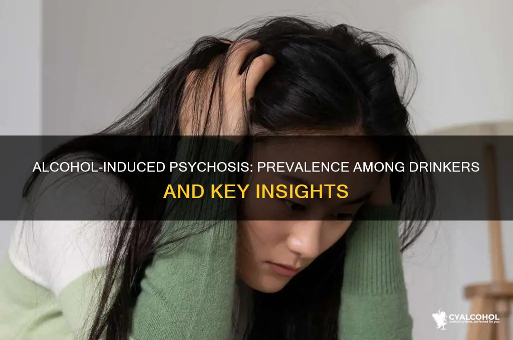 how common is alcohol-induced psychosis amongst drinkers