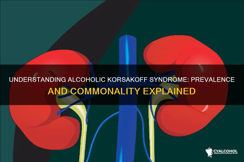 how common is alcoholic korsokoff syndrome