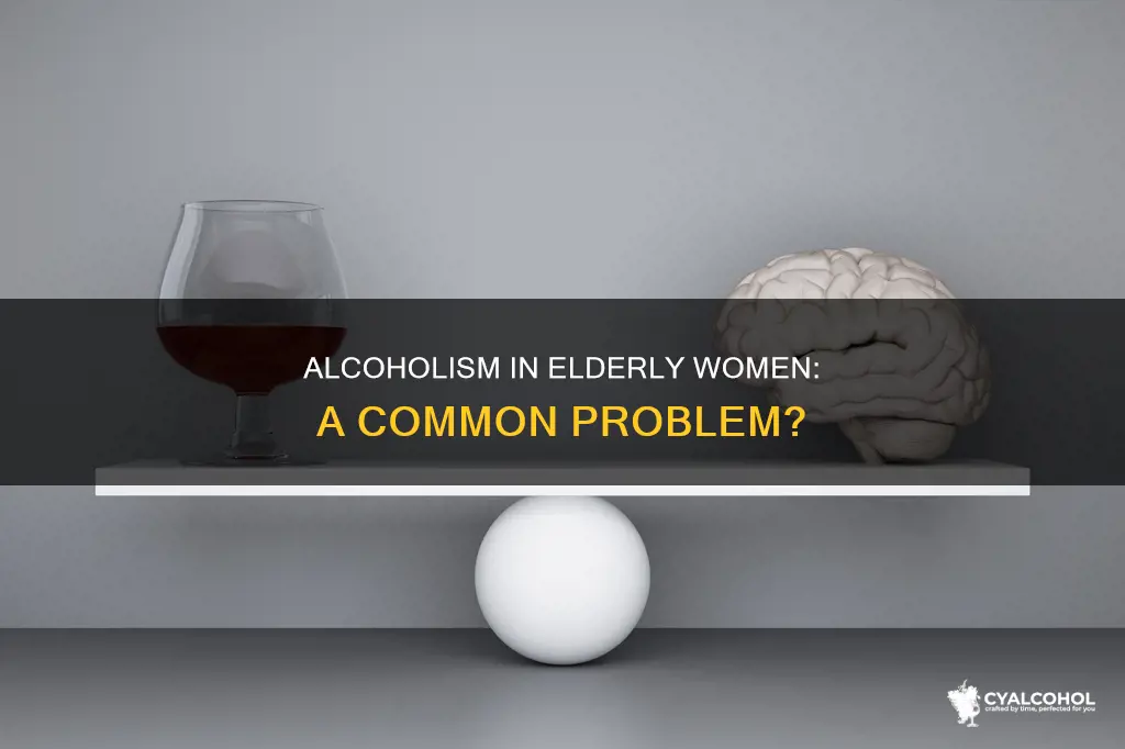 how common is it for elderly women to become alcoholics