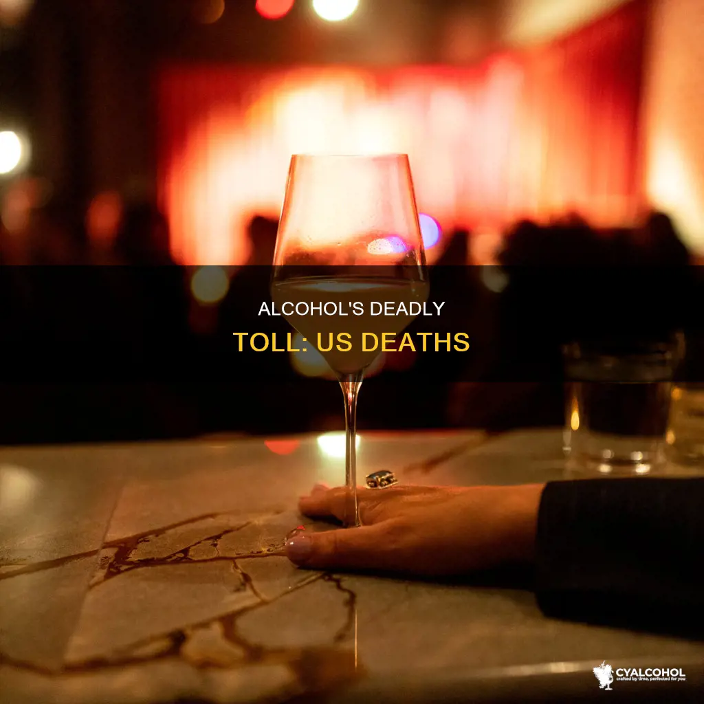 how did due to alcohol per year in us