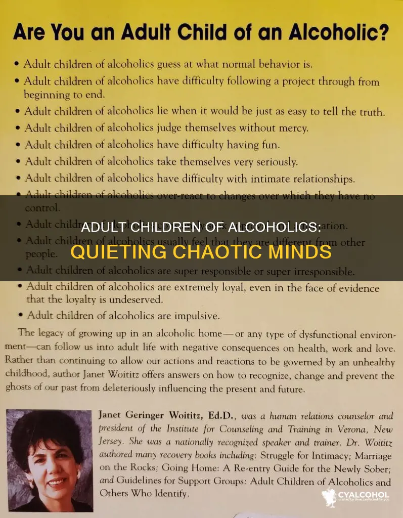 how do adult children of alcoholics turn off their brains