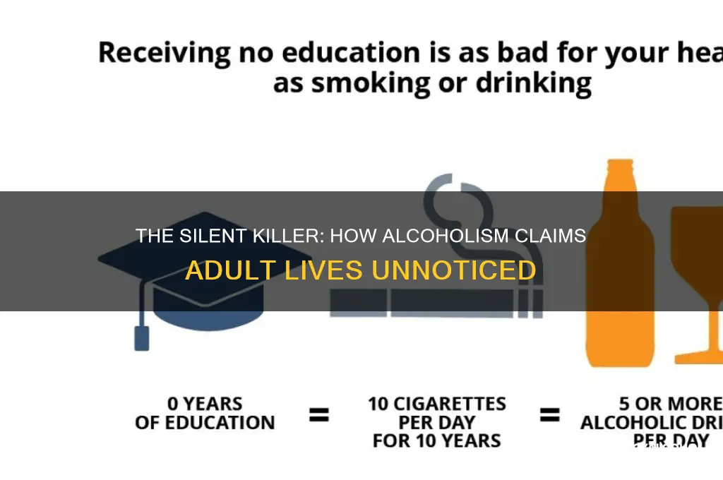 how do adults die from alcoholism