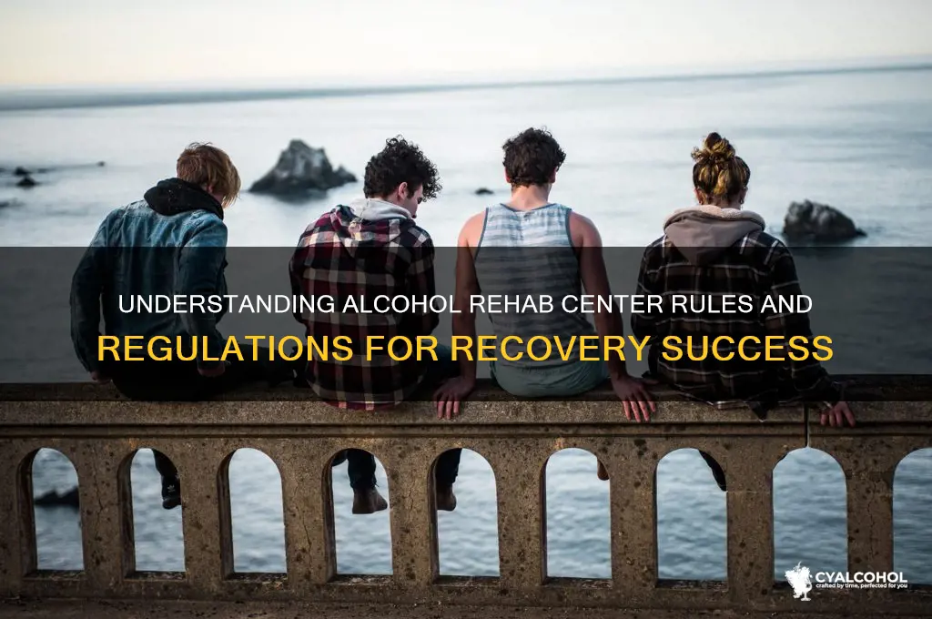 how do alcohol rehab center rules anda regulations