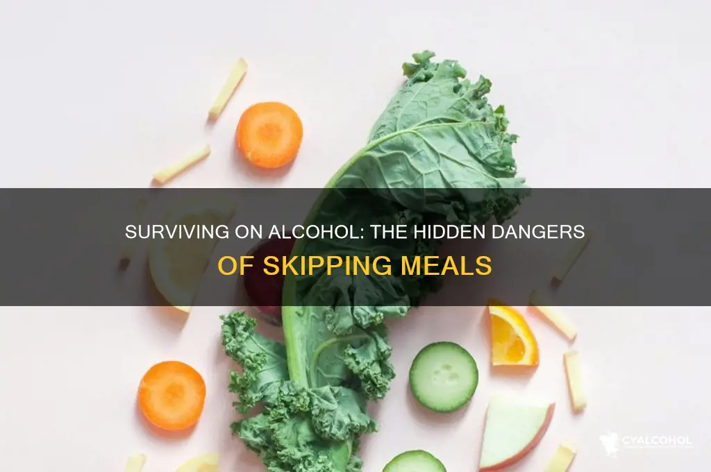 how do alcoholics survive without eating