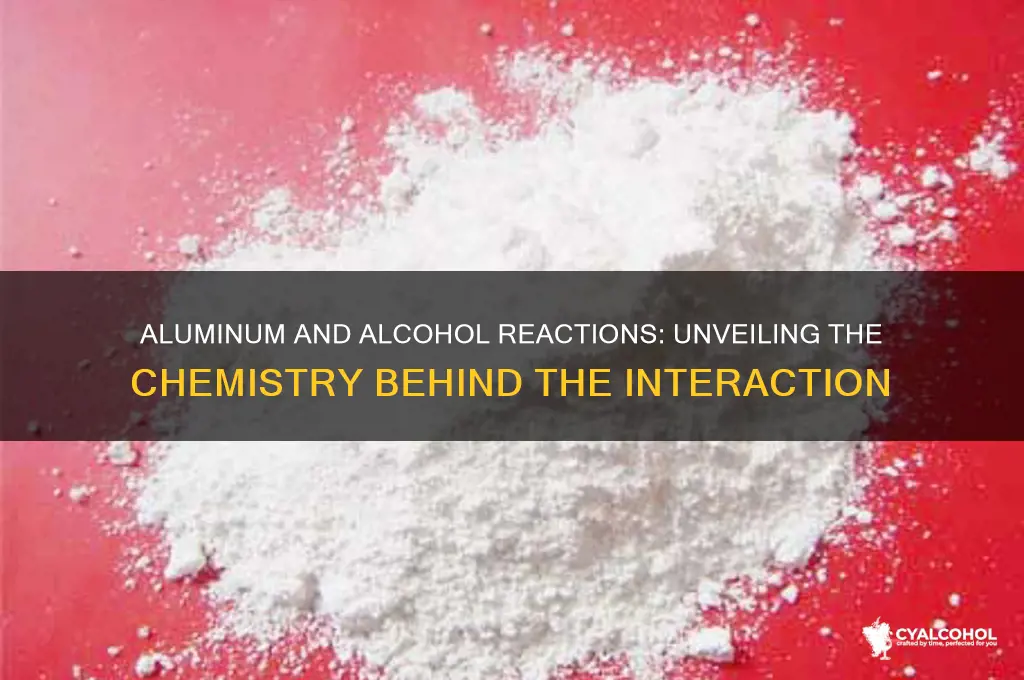 how do alcohols react with aluminum