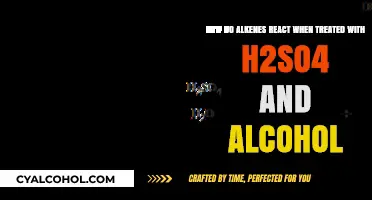 Alkenes React: H2SO4 and Alcohol