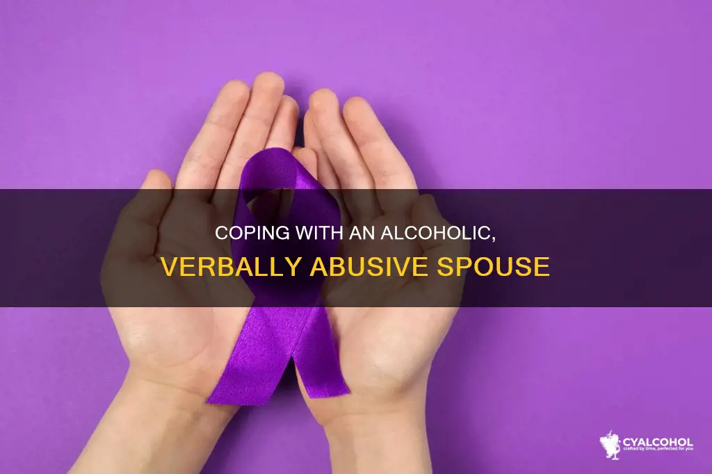 how do i deal with my alcoholic verbally abusive husband