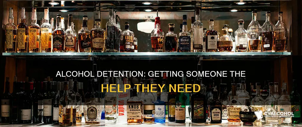 how do i have someone placed in alcohol detention