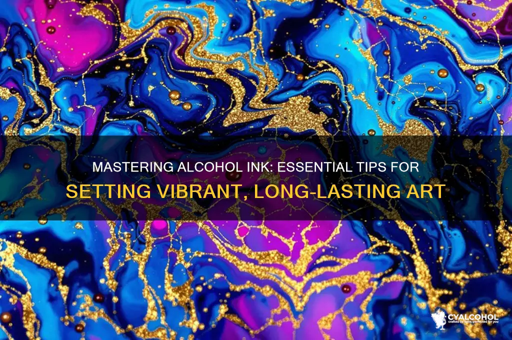 how do i set alcohol ink