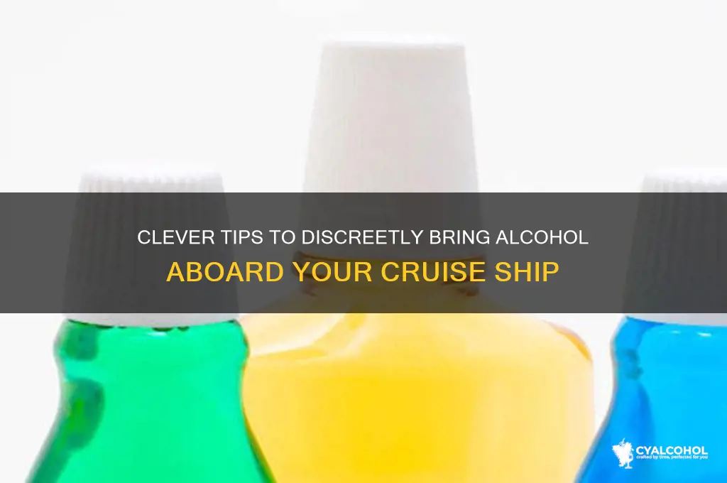 how do i sneak alcohol on a cruise