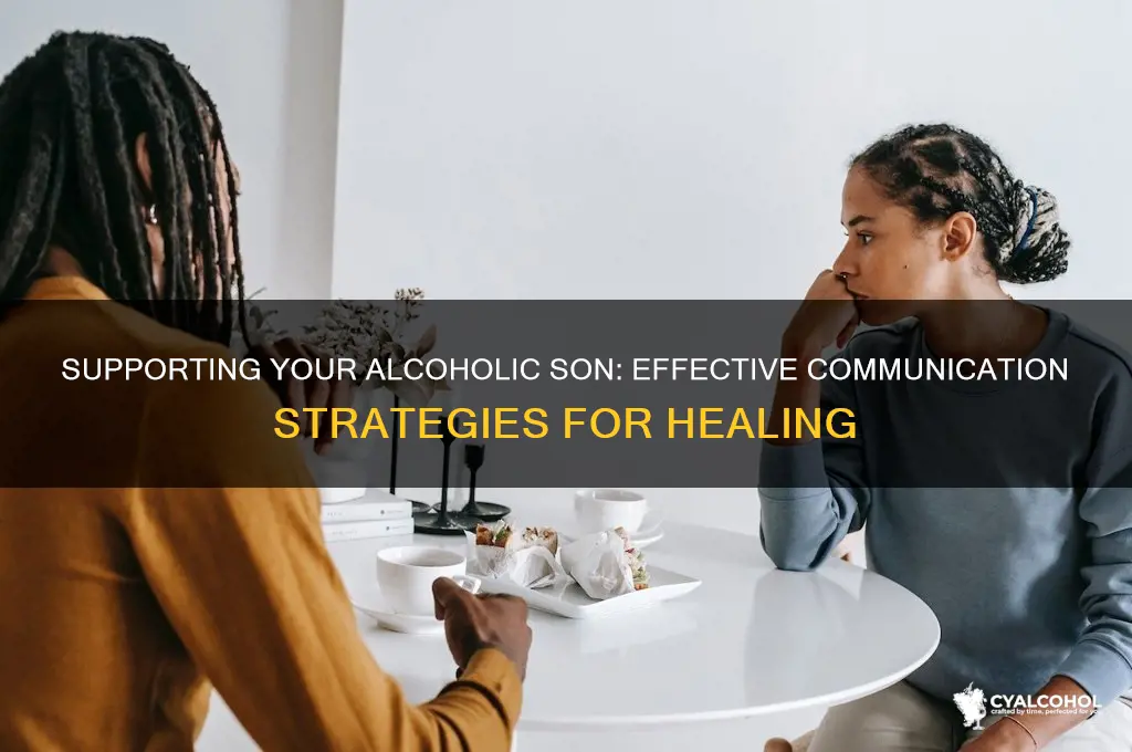 how do i talk to my alcoholic son