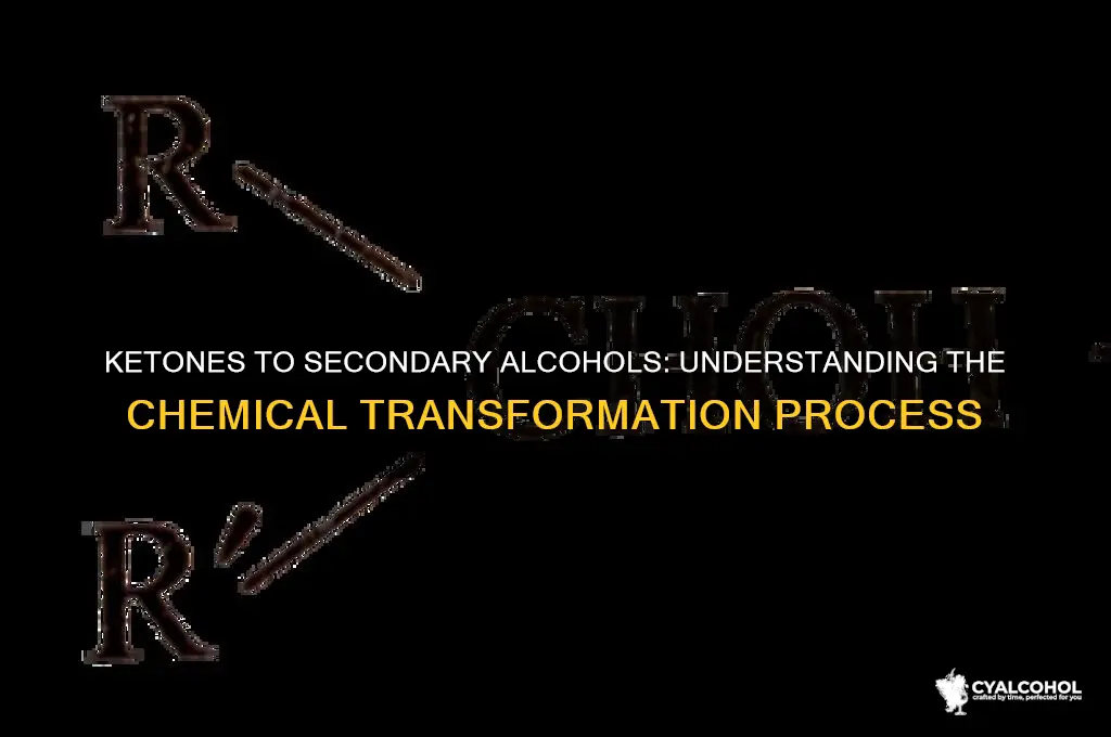how do ketones become secondary alcohols