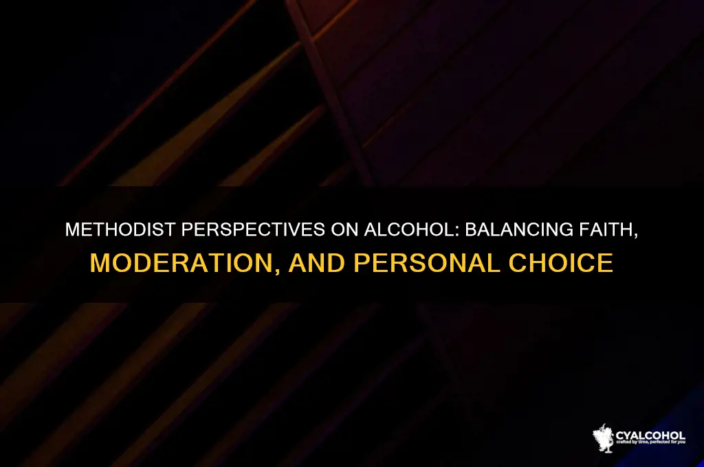 how do methodists feel about alcohol