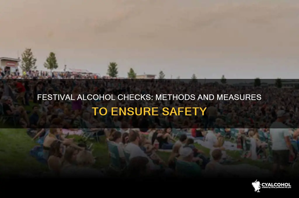 how do they check for alcohol at festivals