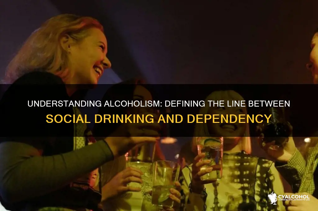 how do u define an alcoholic