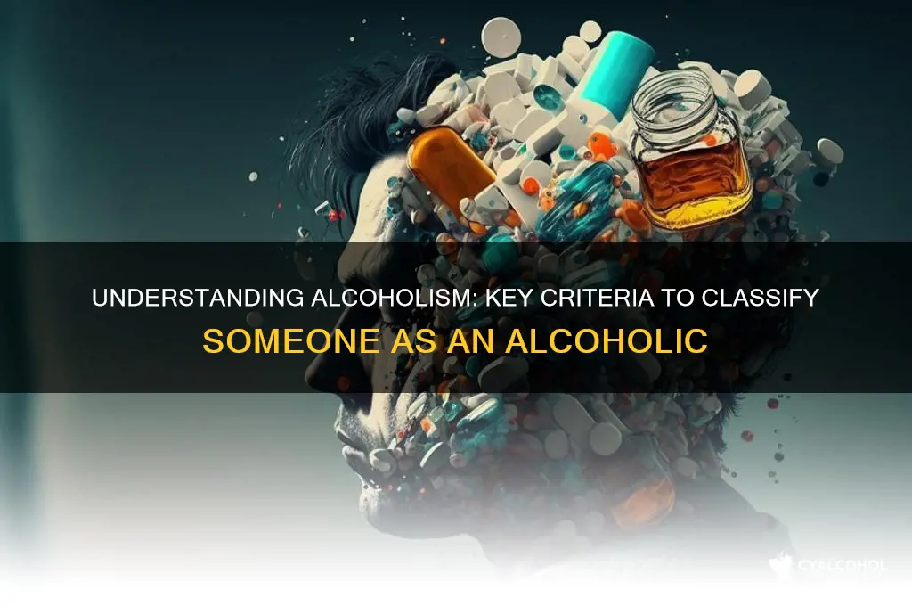 how do you classify someone as an alcoholic
