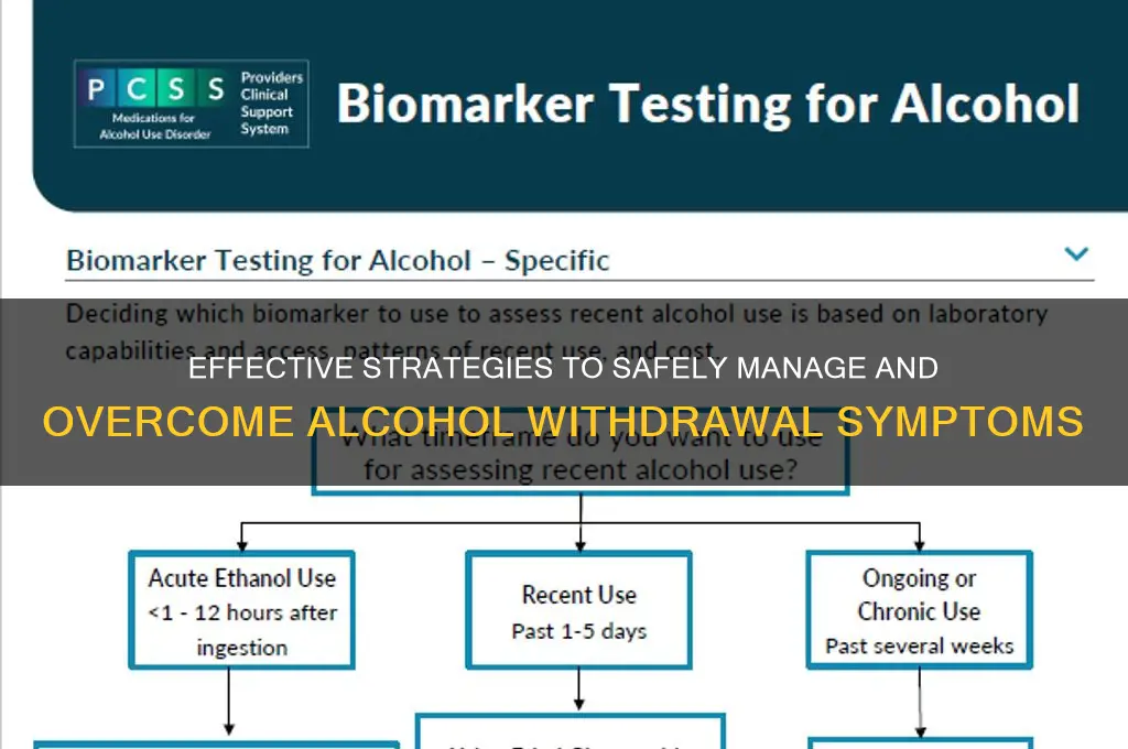 how do you cure alcohol withdrawal