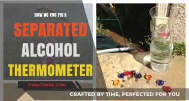 Repairing a Separated Alcohol Thermometer: A Step-by-Step Guide