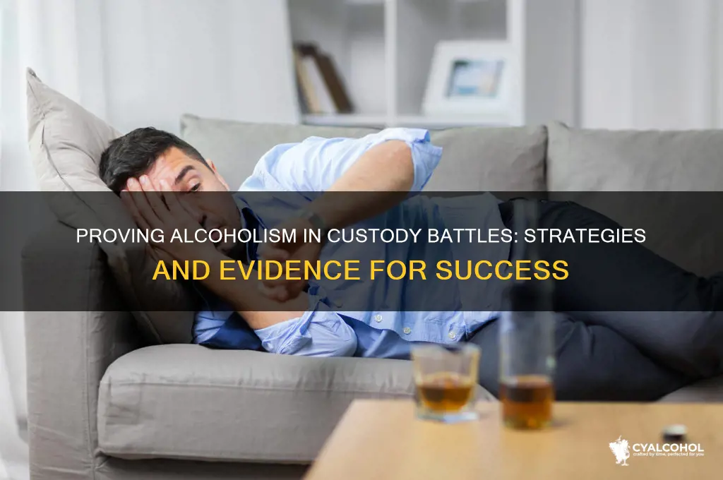how do you prove alcoholism in custody cases