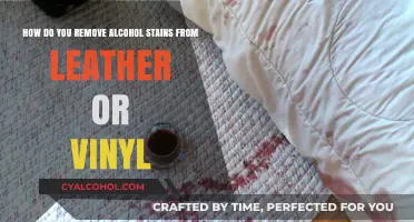 Removing Alcohol Stains from Leather and Vinyl