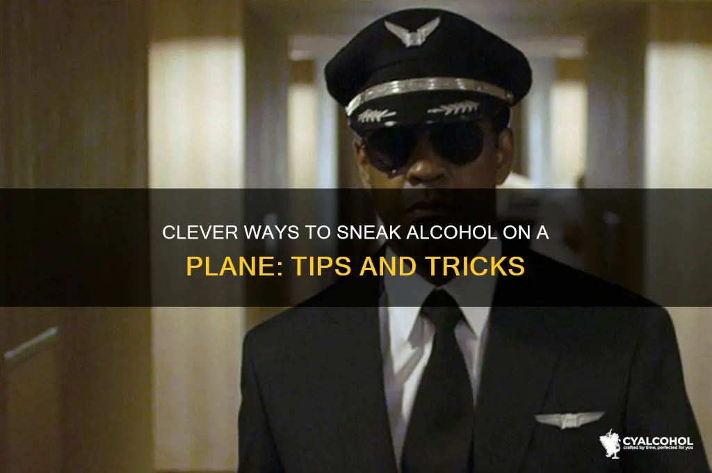 how do you sneak alcohol on a plane