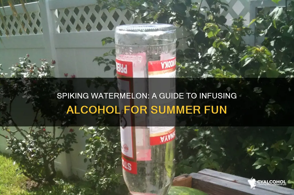 how do you spike a watermelon with alcohol