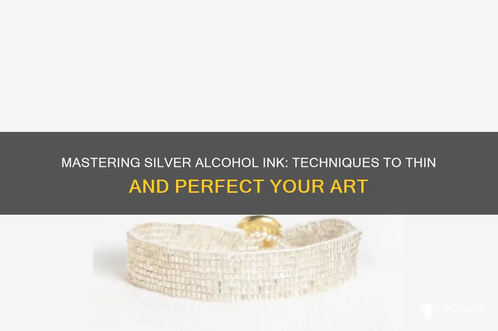 how do you thin out silver alcohol ink