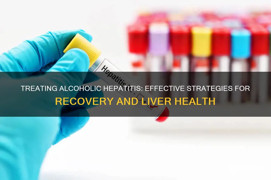 how do you treat alcoholic hepatitis