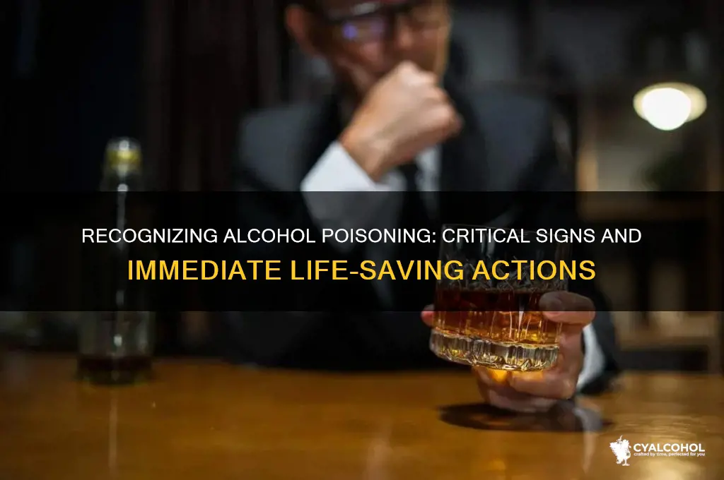 how do you when you have alcohol poisoning