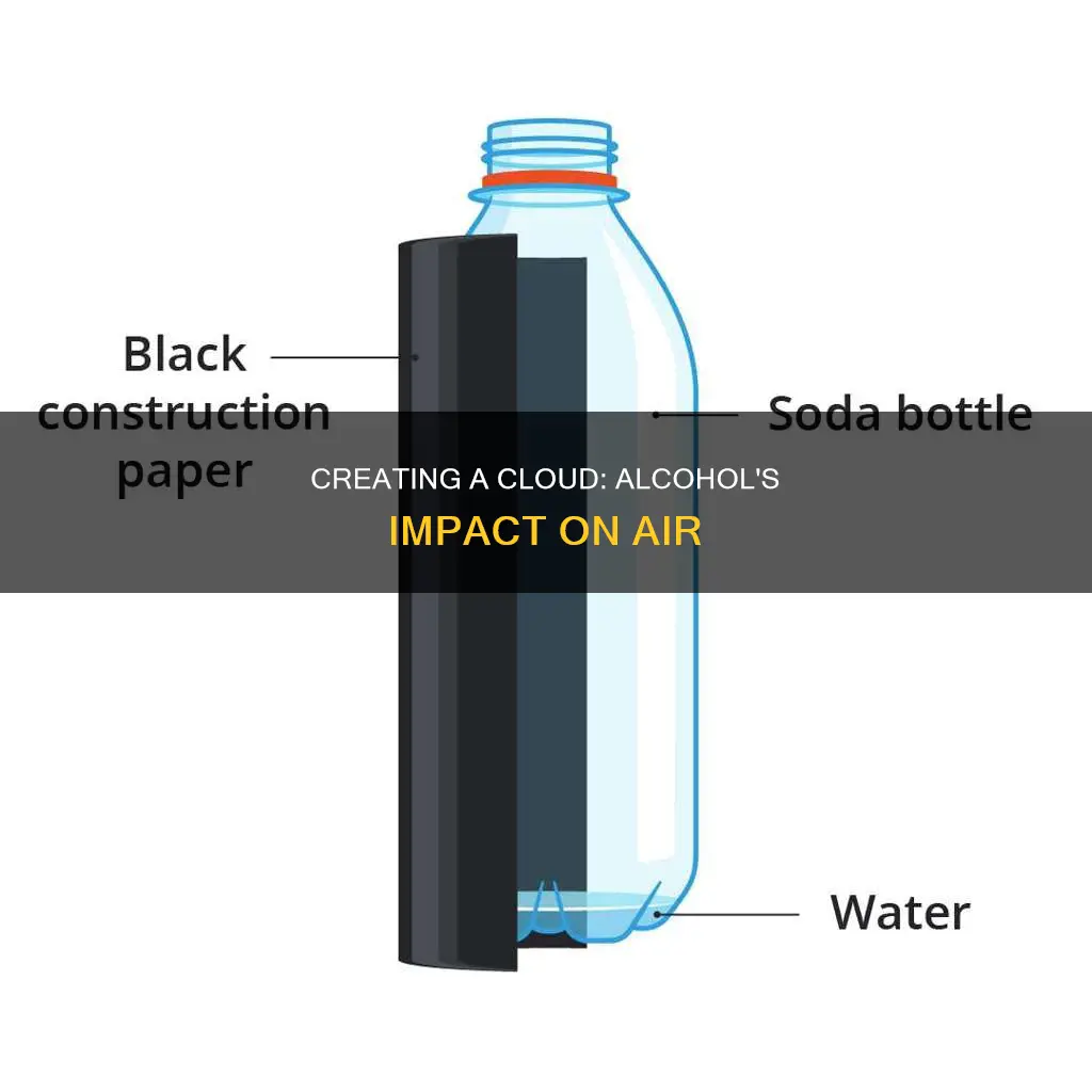 how does a cloud in a bottle form with alcohol