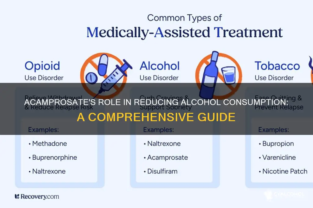 how does acamprosate reduce alcohol consumption