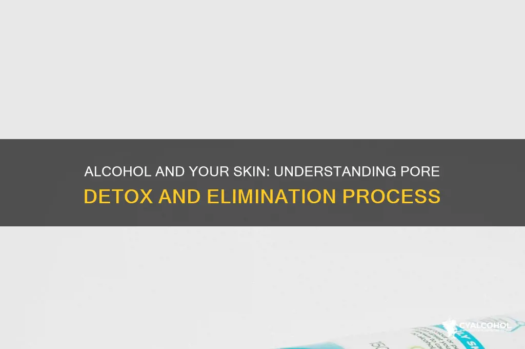how does alcohol come out of your pores