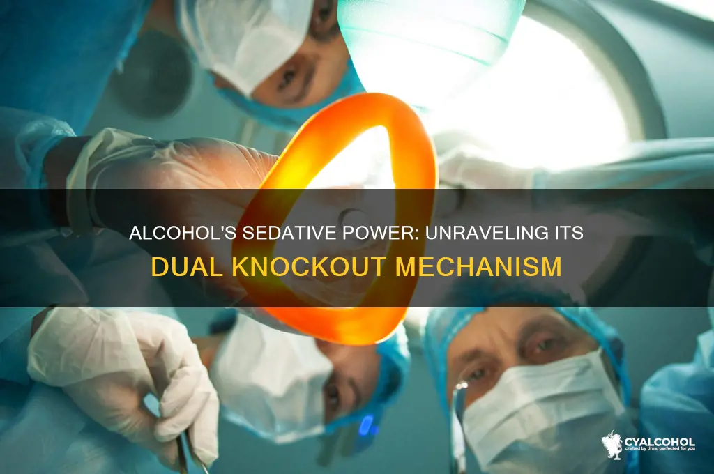 how does alcohol deliver a double sedative punch