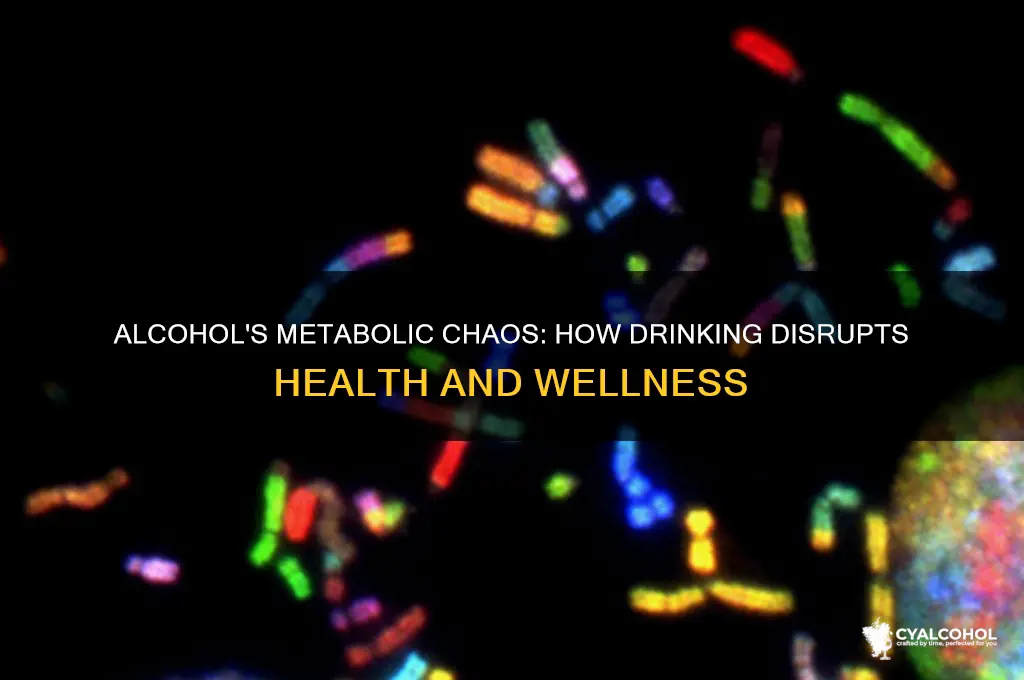 how does alcohol disrupt metabolism and impair health