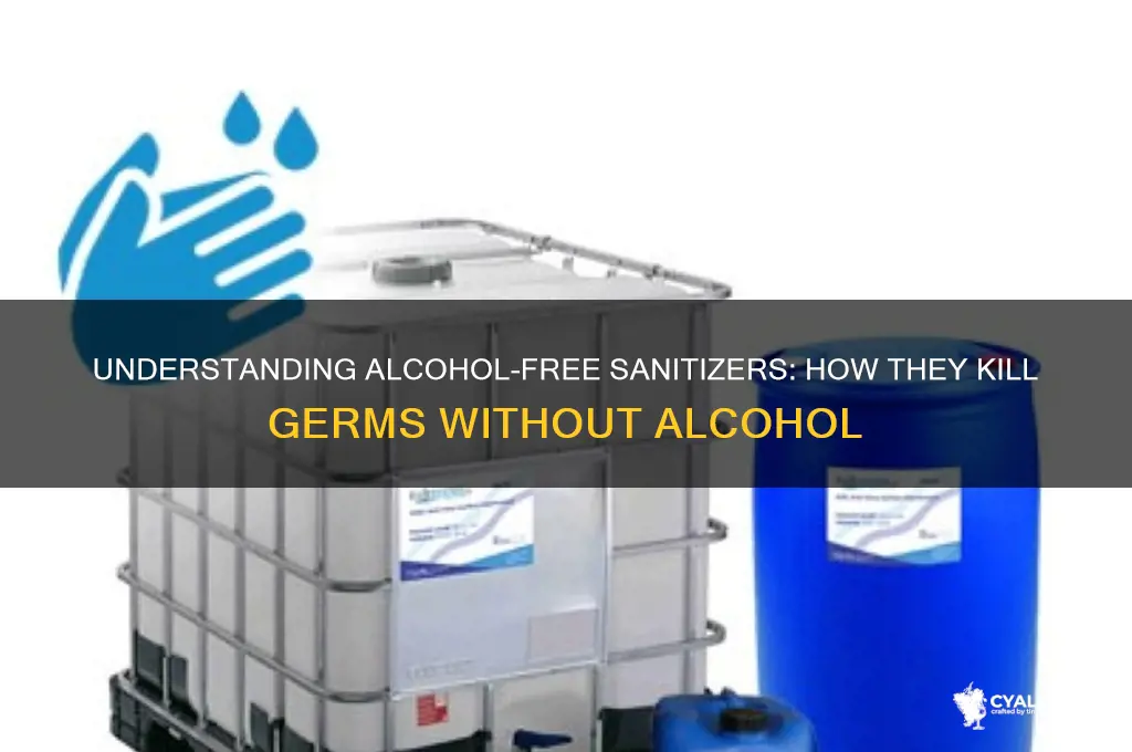 how does alcohol free sanitizer work