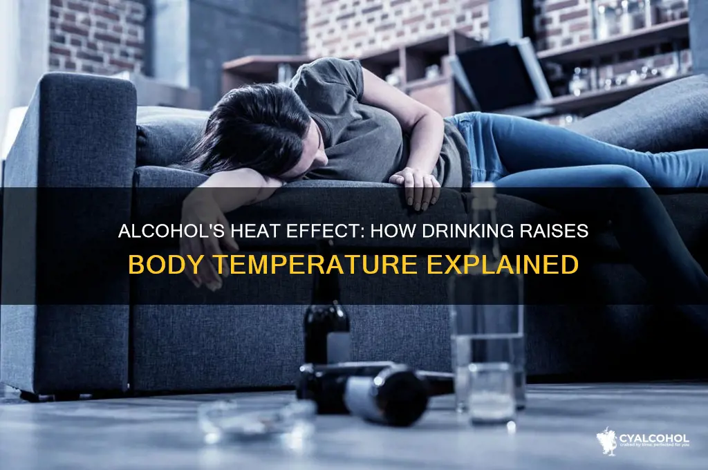 how does alcohol increase boddy temperature