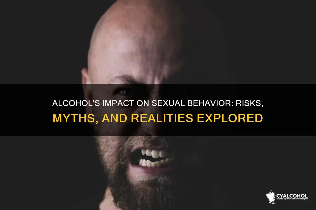 how does alcohol influence sexual activity