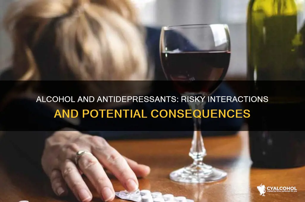 how does alcohol interact with antidepressants