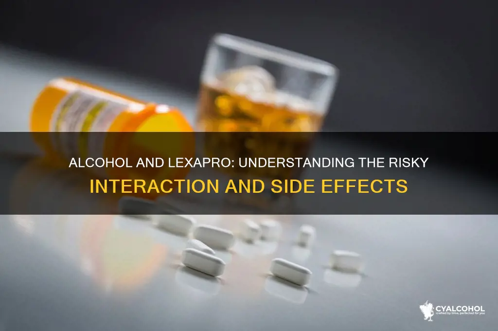 how does alcohol interact with lexapro
